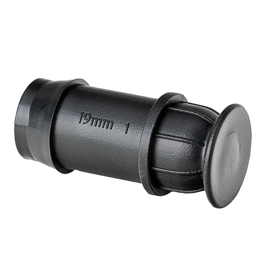 K Rain 19mm End Plug 10 Pack - Black - UV Stabilised Polypropylene - Auzzistore