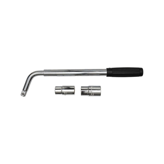 Craftright Extending Wheel Nut Wrench - Telescopic 285mm to 530mm - 4 Sockets