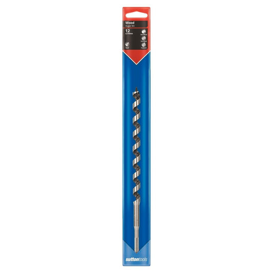 Sutton Tools Medium Auger Bit 270 x 12mm Steel Fast Drilling - Auzzistore