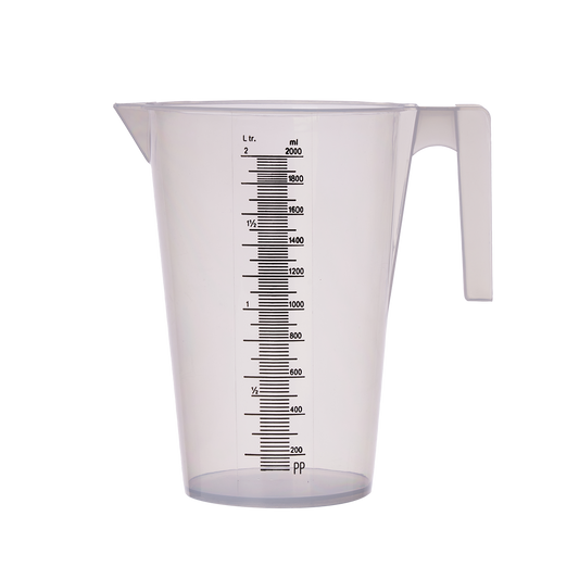 Garden Basics 2L Measuring Jug - High-Grade Plastic - Lightweight - Easy Pouring