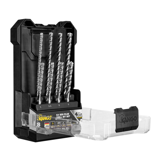Kango K4 SDS Plus Drill Bit Set - 8 Piece - Solid Carbide - Durable Performance – view 2 - Auzzistore