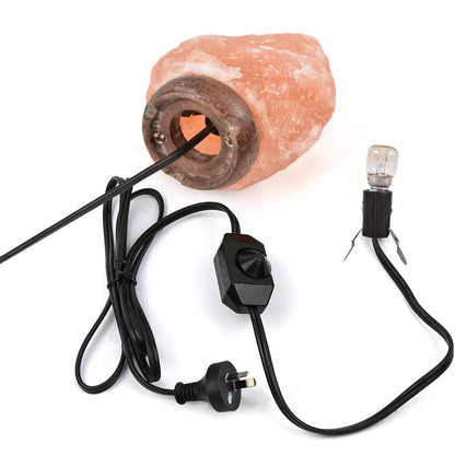 2-3 kg Himalayan Salt Lamp Rock Crystal Natural Light Dimmer Switch Cord Globes | Auzzi Store