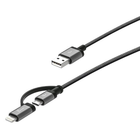 2-in-1 USB Charging Cable for Apple & Micro-B Devices - MFi Certified | Auzzi Store