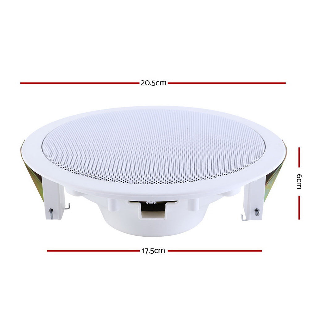 2 x 6" In Ceiling Speakers Home 80W Speaker Theatre Stereo Outdoor Multi Room | Auzzi Store