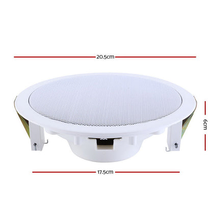 2 x 6" In Ceiling Speakers Home 80W Speaker Theatre Stereo Outdoor Multi Room | Auzzi Store