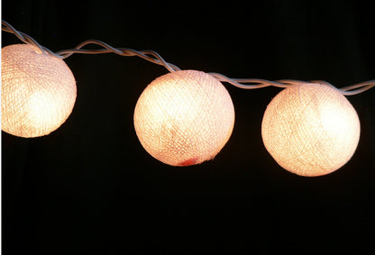 20 White 5cm Ball battery string LED - wedding party home event decoration | Auzzi Store