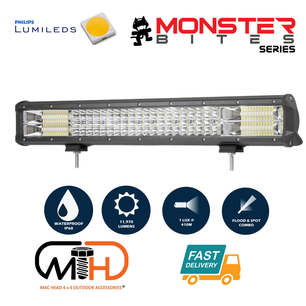 20 inch Philips LED Light Bar Quad Row Combo Beam 4x4 Work Driving Lamp 4wd | Auzzi Store