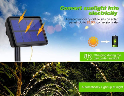 200 Waterproof LED Solar Fairy Light Outdoor with 8 Lighting Modes for Home,Garden and Decoration | Auzzi Store