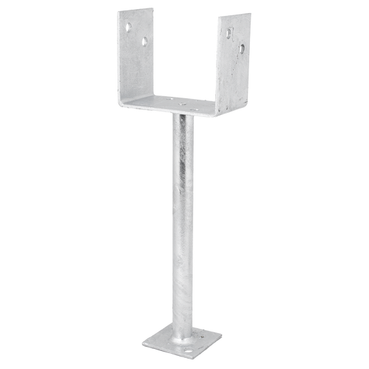Pryda Full Stirrup Post Anchor 300x125mm M10 - Hot Dipped Galvanised Steel – view 2 - Auzzistore