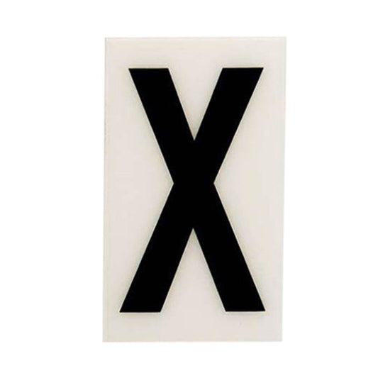 Sandleford 60mm White Self Adhesive House Letter X - Durable Polycarbonate - Auzzistore
