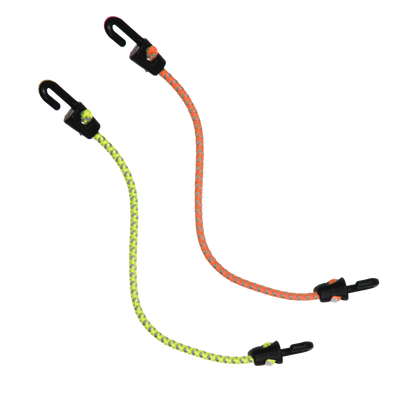 GRUNT Mini Reflecta Bungee Strap - 250mm - Rubber - Reflective - 4 Pack