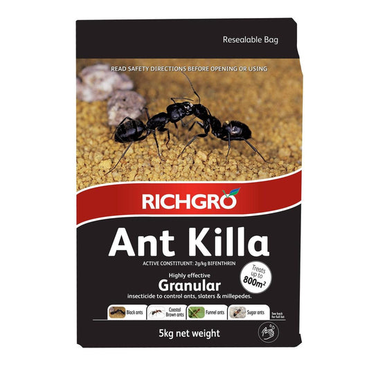 Richgro Ant Killa 5kg Granules Bifenthrin Pest Control Outdoor Use - Auzzistore