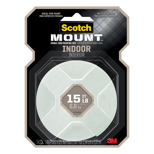 Scotch Mount Indoor Double-Sided Mounting Tape 54x318cm Foam Strong Bond