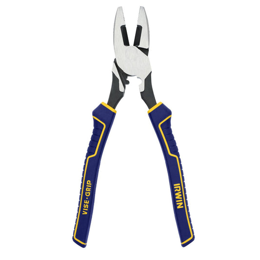 Irwin 5 in 1 Lineman S Pliers IWHT84005 - 74mm x 25mm x 290mm - Durable Cutting & Gripping Tool