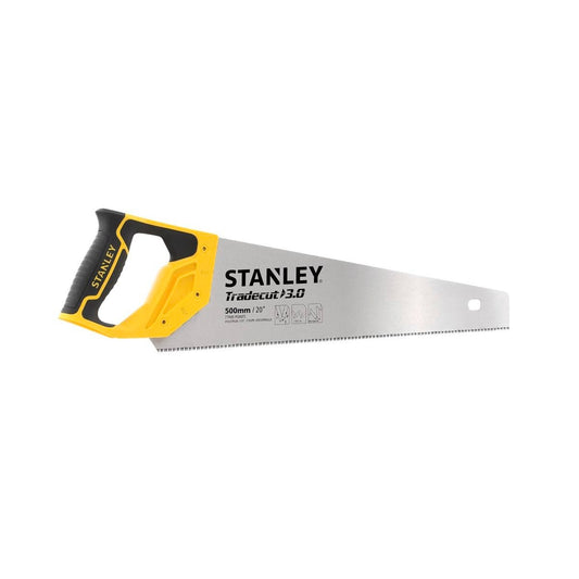 Stanley Tradecut Saw 500mm 8 TPI - Grey - Ergonomic Handle
