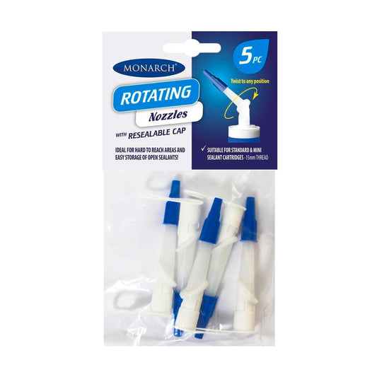 Monarch Rotating Nozzles 5 Pack - 360 Degree - Plastic - Easy Access - Auzzistore