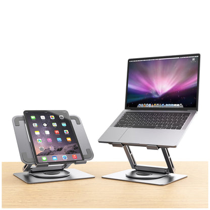 mBeat Stage S12 Rotating Laptop Stand with USB-C Docking Station Space Grey MB-STD-S12GRY