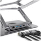 mBeat Stage S12 Rotating Laptop Stand with USB-C Docking Station Space Grey MB-STD-S12GRY – view 2