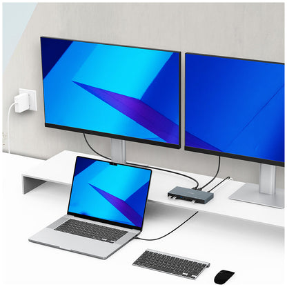 mBeat 15 In 1 Triple Display USB-C Dock MB-UCD-X15 Space Grey HDMI x 2, DP x 1