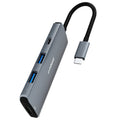 mBeat 7 In 1 USB-C 3.2 Gen2 Hub With 8K Video 10Gbps Data Space Grey MB-UCD32-U7