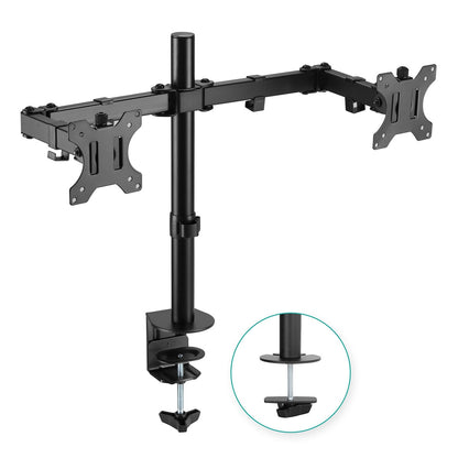 activiva ErgoLife Dual Monitor Arm ACA-BMA-DC01K Supports 13-32 Inch Screen Size