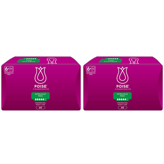 Poise Extra Plus Pads 2 x 60 Pack – view 2