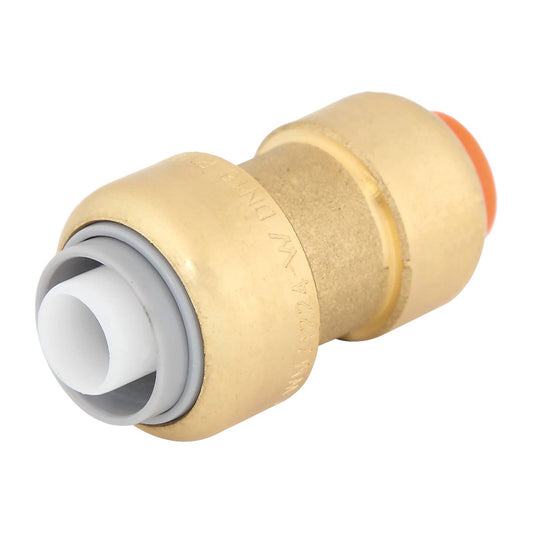Smartex Pex Copper Conversion Coupling 16 x 15mm - Lead Free Brass - Push-Fit - Auzzistore