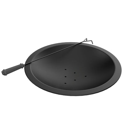 Hello Outdoors Cooking Fire Pit FP1129S Black Steel Wood Burning 360° View Durable