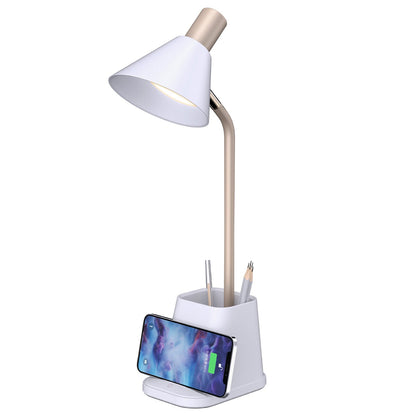 Simplecom LED Desk Lamp With Wireless Charger And Pen Holder