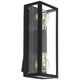 EGLO Alamonte 1 Black Exterior Wall Light | Weatherproof Outdoor Lighting | Clear Glass Panels | Modern Design – view 2