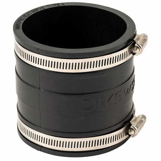 Deks 90mm Pvc Stormwater Coupling - EPDM Rubber - Durable - Black - Auzzistore