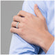 Platinum Men's Comfort Fit Milgrain Band – view 4