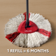 Vileda Easy Wring Mop Refill - 100% Microfibre - Hygienic Clean