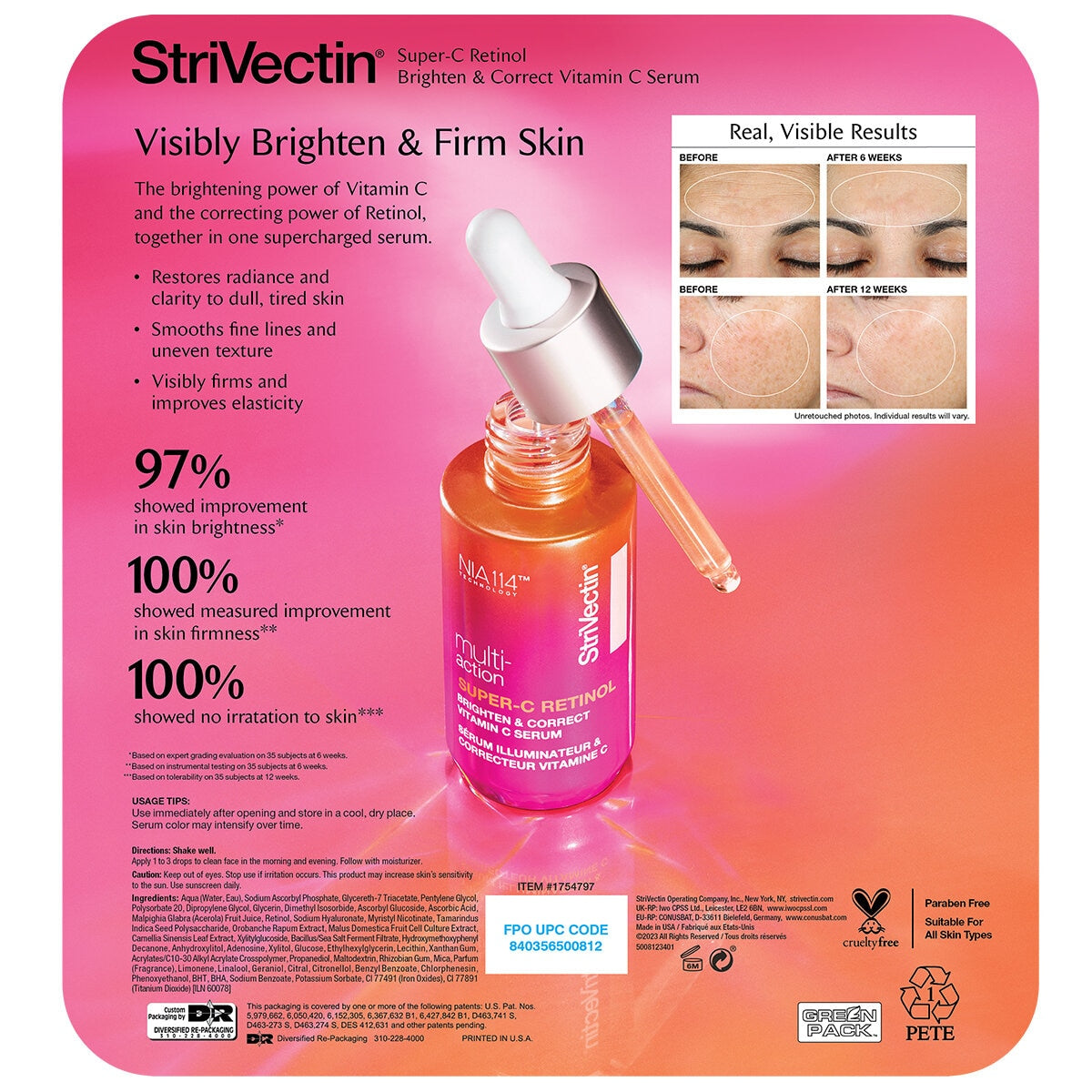 StriVectin Super-C Retinol Brighten And Correct Vitamin C Serum