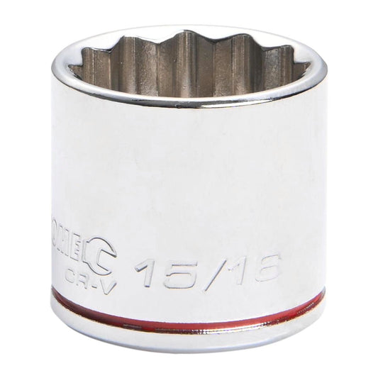 Kincrome 15 16 3 8 Square Drive Socket - Chrome Vanadium Steel - Durable - Auzzistore