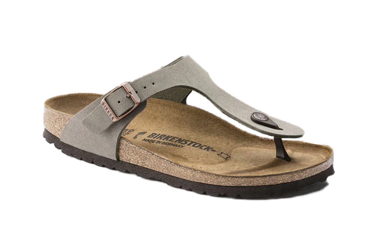 Birkenstock Men's Gizeh Birkibuc Sandals  - Stone, Size 45 EU 