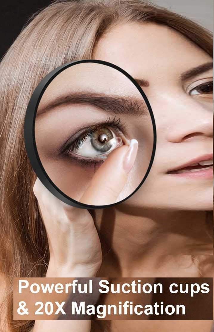 20X Magnifying Mirror and Eyebrow Tweezers Kit for Travel | Auzzi Store