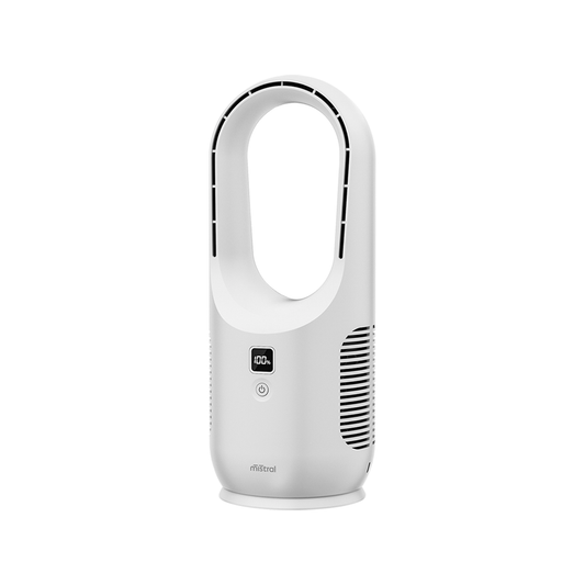 Mistral Rechargeable Bladeless Desk Fan - 3 Speeds - Portable - Safe - Auzzistore