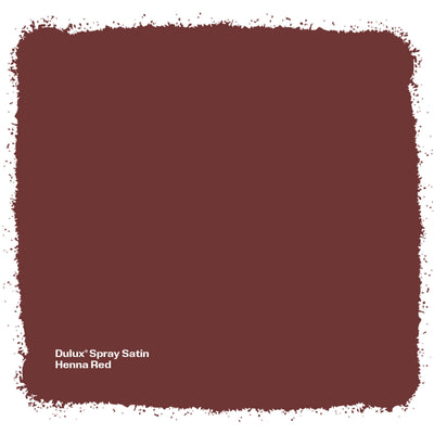 Dulux Spray Paint 340g Satin - Henna Red - Fast Drying - Self-Priming