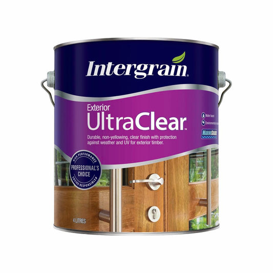 Intergrain Matt Ultraclear Exterior Varnish - 4L - Water Based - UV Resistant - Auzzistore