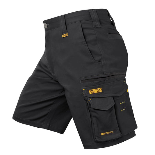 Dewalt Black Bennington Prostretch Shorts Size 40 - Breathable Stretch Fabric - UPF 50+ - Multifunctional Pockets