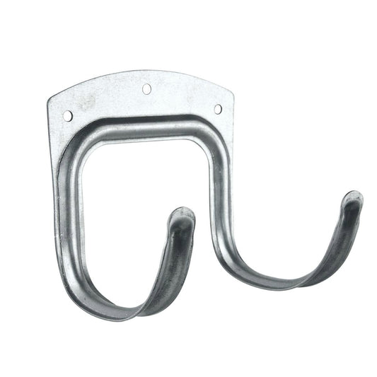 Pinnacle Large Galvanised Double Utility Hook 5 Pack - Metal - Rust Resistant - Organise Tools