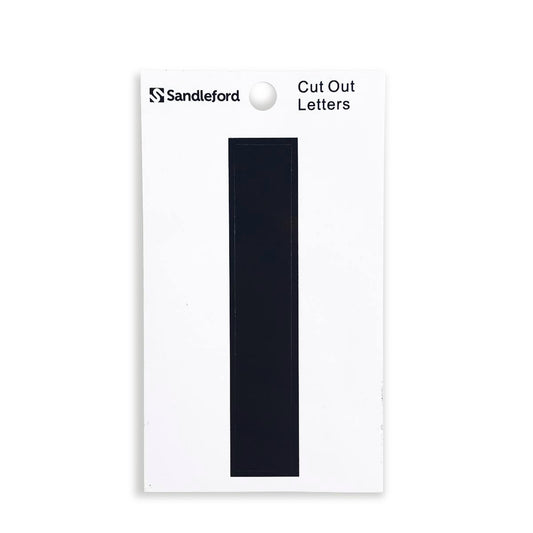 Sandleford 85mm Black Self Adhesive House Letter I - Durable Polycarbonate - Auzzistore