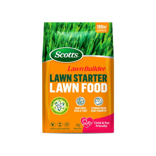 Lawn Builder 4kg Scotts Starter Slow Release Lawn Fertiliser - Auzzistore