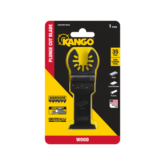 Kango 35mm Aggressive Tooth Plunge Cut Multi Tool Blade - 51mm Cutting Depth - Fast Timber Cuts - Auzzistore