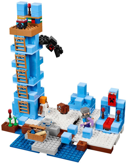 LEGO 21131 The Ice Spikes Minecraft Set: Snow Golem & Spider Adventure