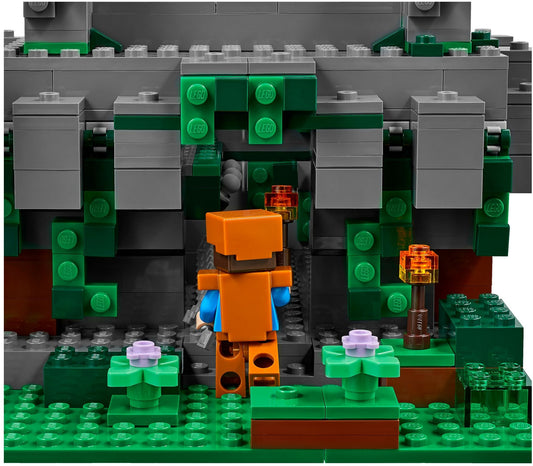 LEGO 21132 Minecraft Jungle Temple with Steve & Ocelot – view 2 - Auzzistore
