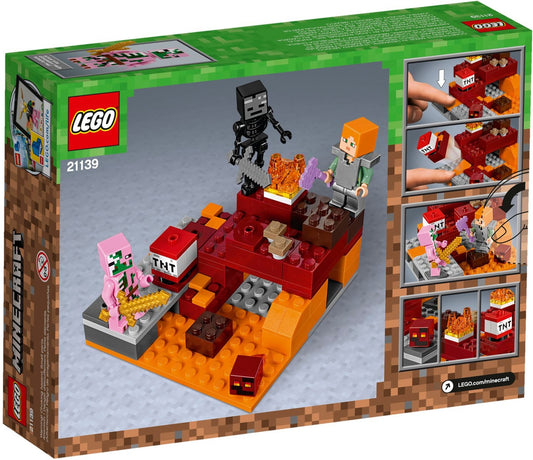 LEGO 21139 Nether Fight: Minecraft Alex vs. Zombie Pigman - Auzzistore