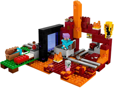 LEGO 21143 Nether Portal - Minecraft Ghast, Blaze, & Steve