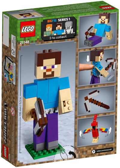 LEGO 21148 Minecraft Steve BigFig with Parrot